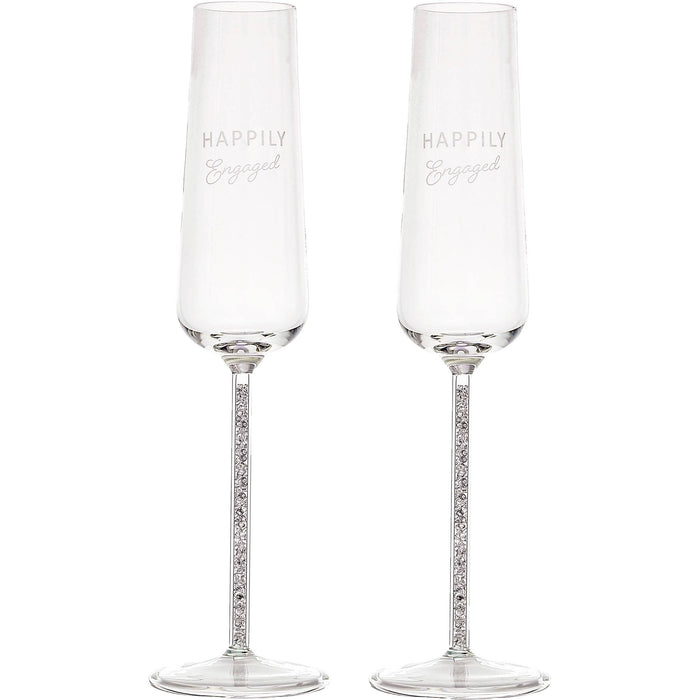 Engaged Toasting Flute Set