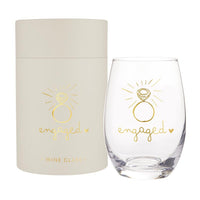 Wedding Glass Engaged