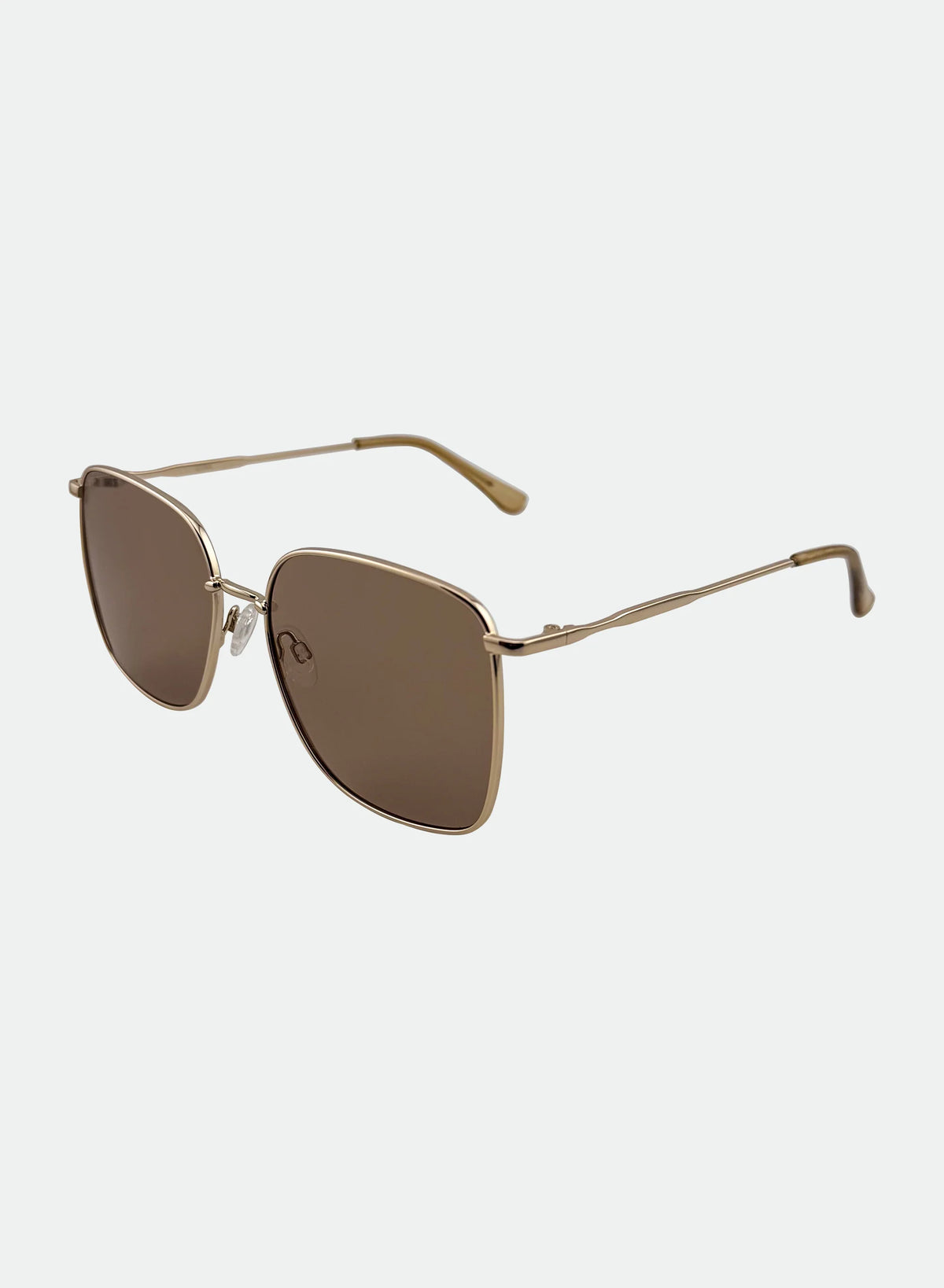Florence Gold-Brown Sunglasses