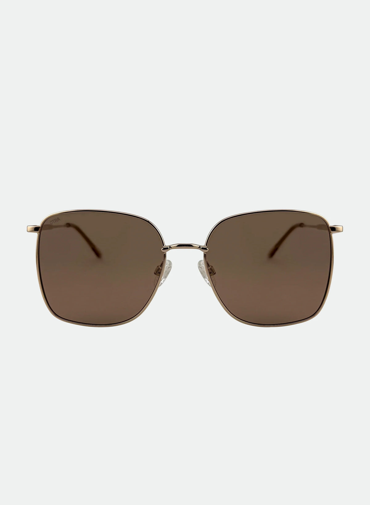 Florence Gold-Brown Sunglasses