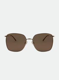 Florence Gold-Brown Sunglasses