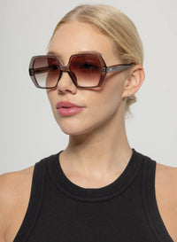 Fleur Trans-Olive Brown Fade Sunglasses
