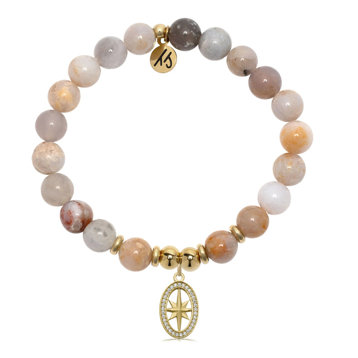 Confidence Gold Australian Agate Bracelet