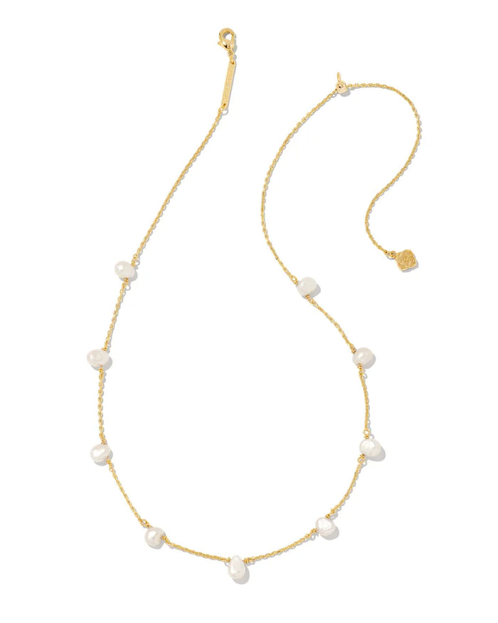 Gold Leighton Pearl Strand Necklace