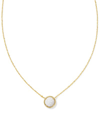 Volleyball Pendant Gold Necklace