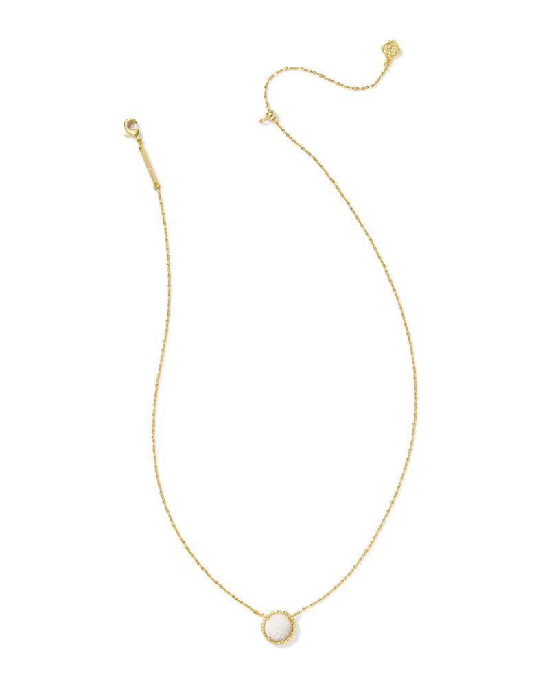 Volleyball Pendant Gold Necklace