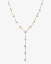 Lavish Lariat Necklace Gold