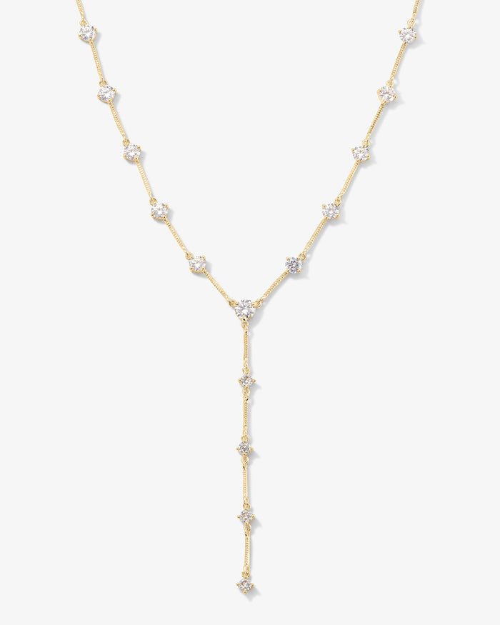 Lavish Lariat Necklace Gold