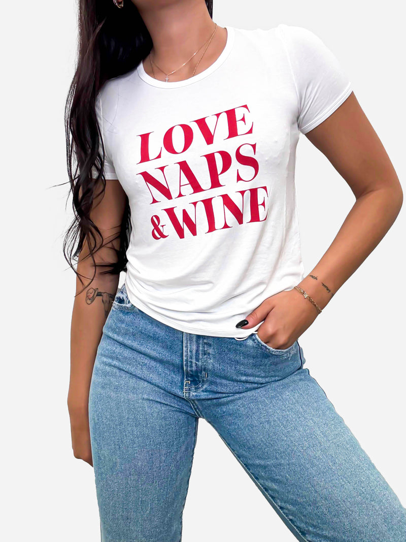 Love Naps Wine Tee