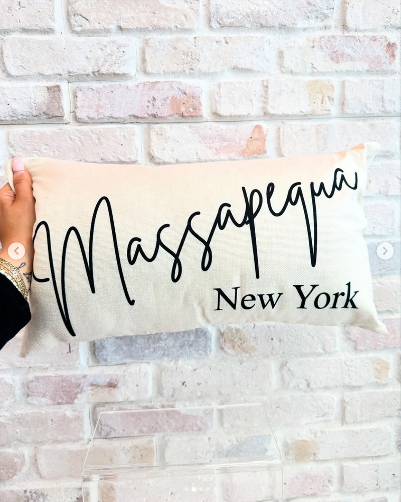 Long Island Towns Pillow