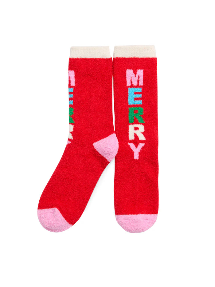 Merry Socks Red