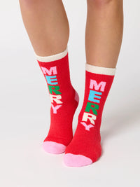Merry Socks Red