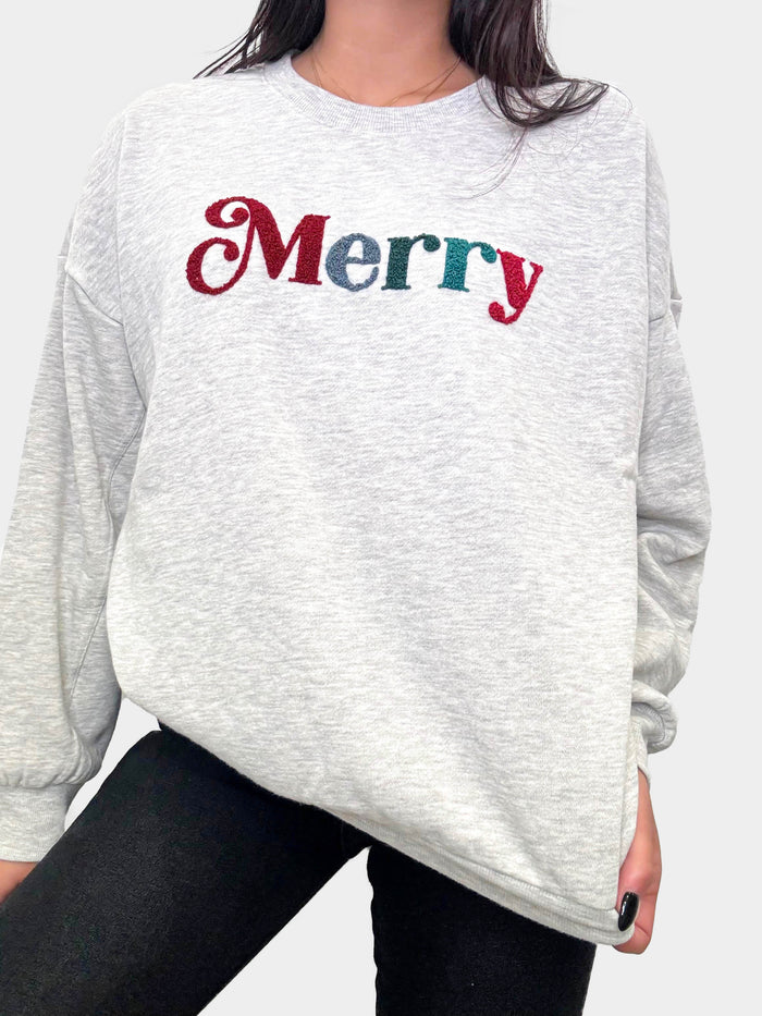 Merry Fleece Light Heather Grey