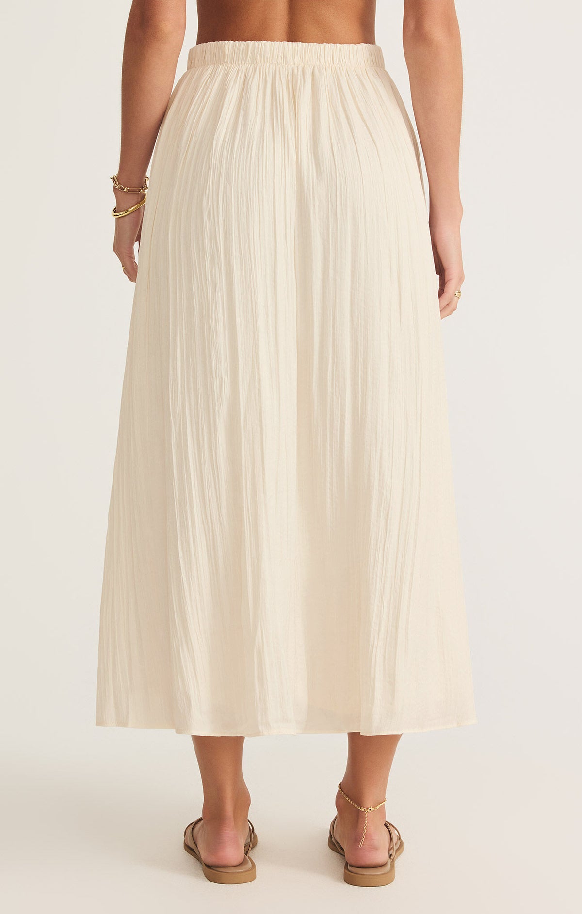 Nicoline Crinkle Midi Skirt