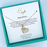 Necklace Gold Paws of Love