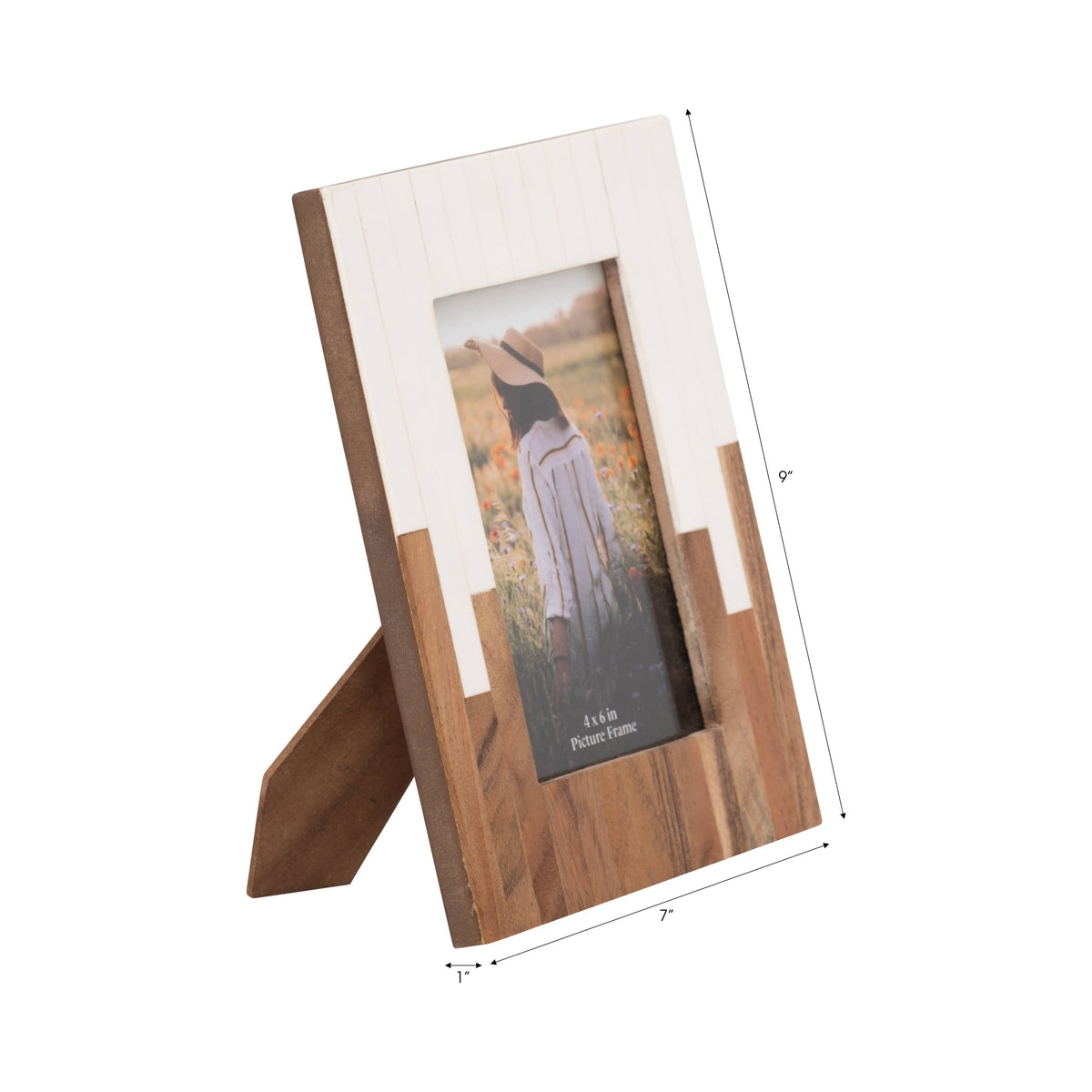 Resin Wood Casual Two-Tone Photo Frame