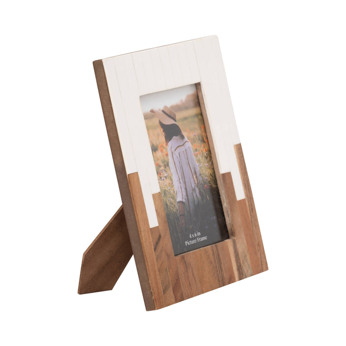 Resin Wood Casual Two-Tone Photo Frame