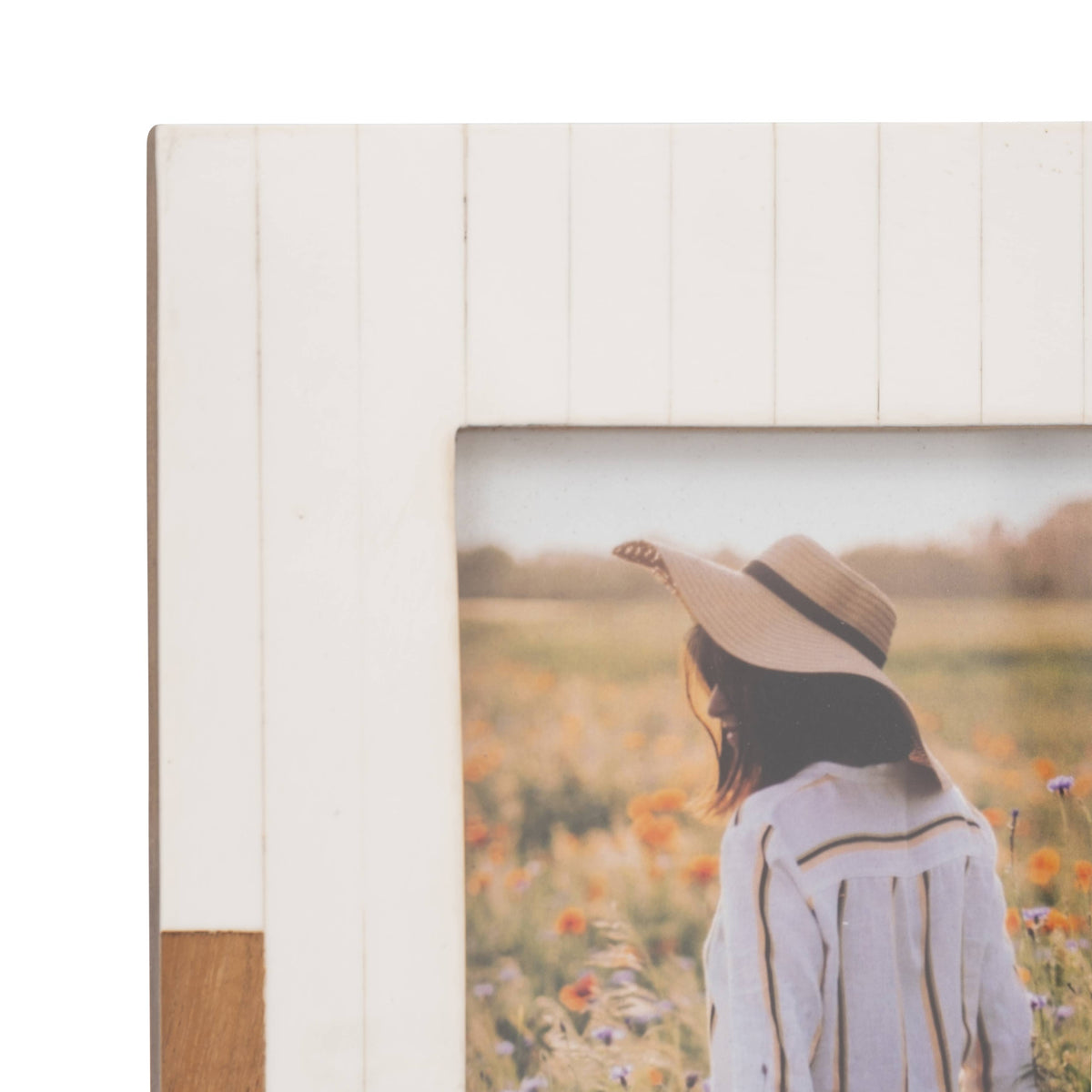 Resin Wood Casual Two-Tone Photo Frame