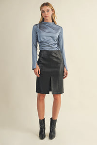 Seamed Pencil Skirt