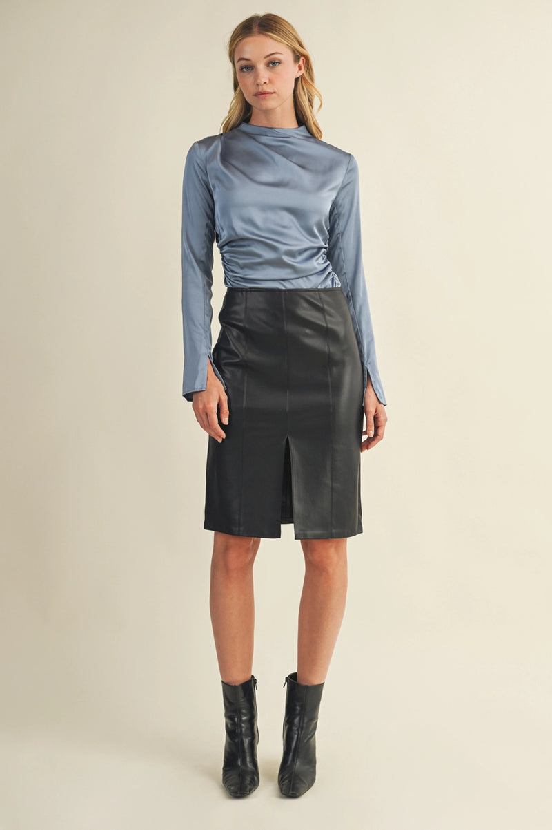 Seamed Pencil Skirt