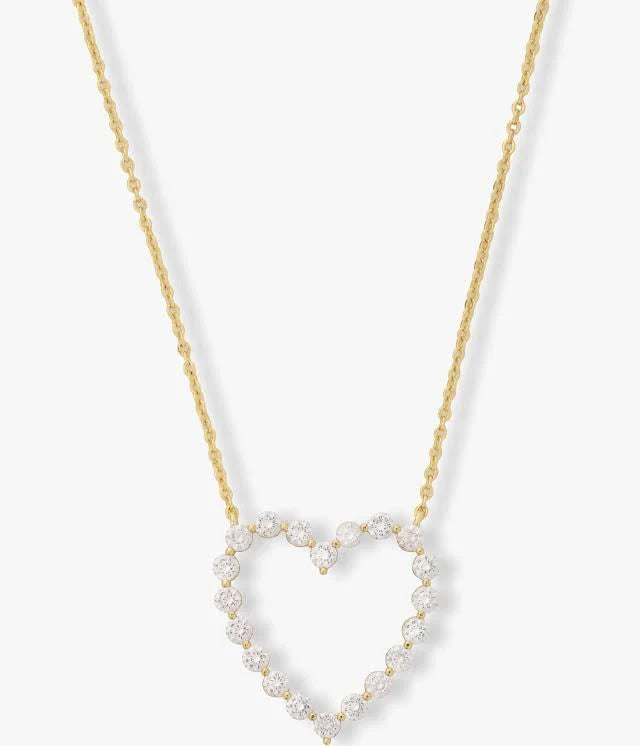 She's an Icon Heart Necklace Gold
