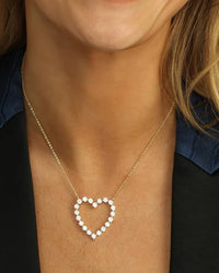 She's an Icon Heart Necklace Gold