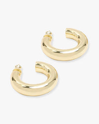 She's So Smooth Tube Hoops Gold