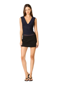 Navy V Neck Tank