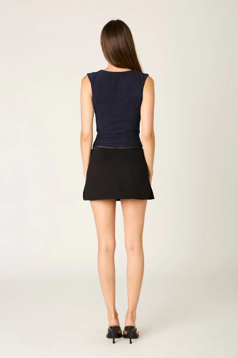Navy V Neck Tank