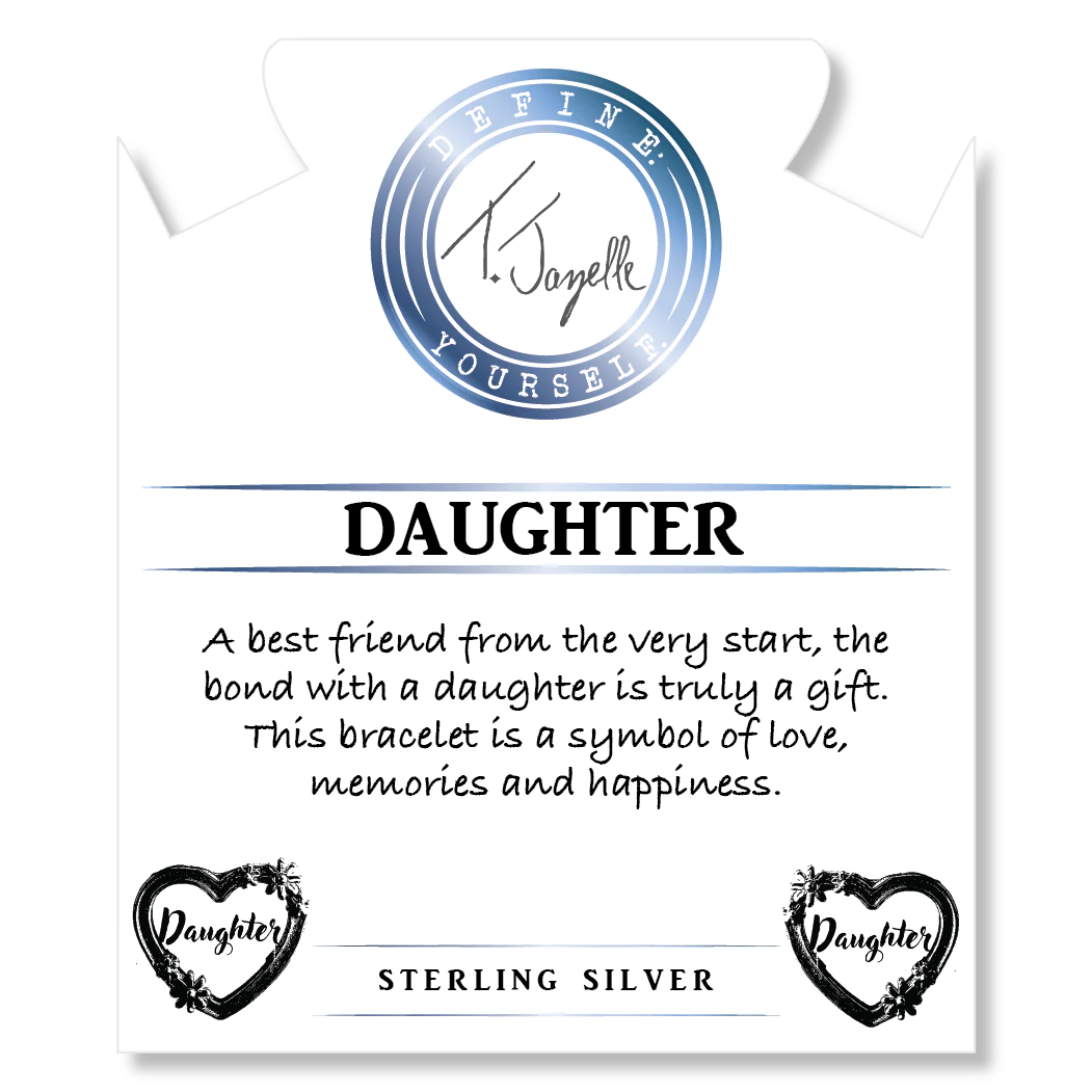 Daughter Heart Storm Agate Bracelet