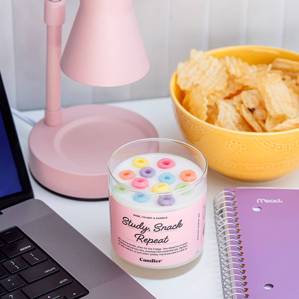 Study Snack Repeat Flamelss Wax Melt