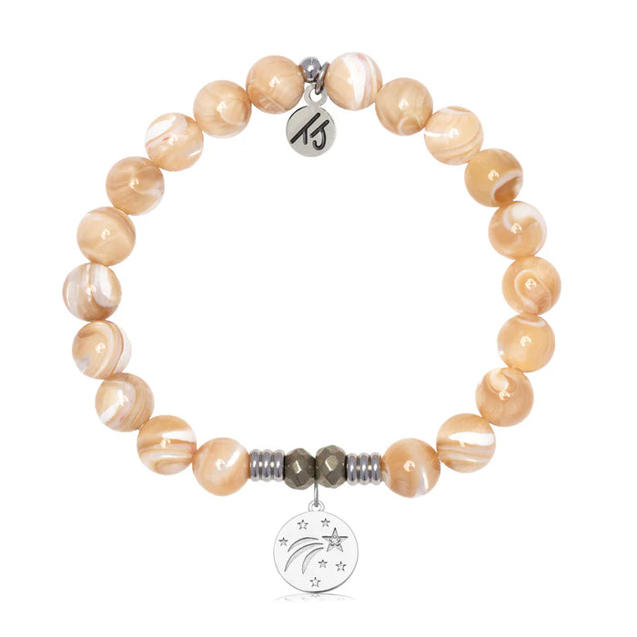 Tan Shells Beaded Bracelet