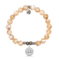 Tan Shells Beaded Bracelet