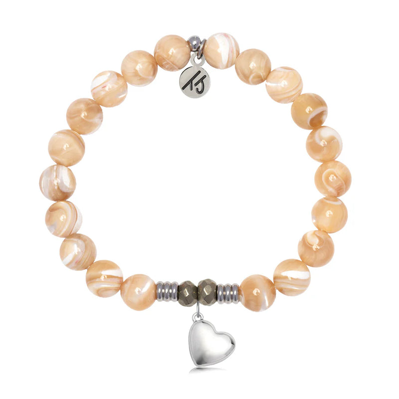 Tan Shells Beaded Bracelet