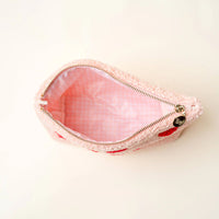 Teddy Pouch Hearts Pink