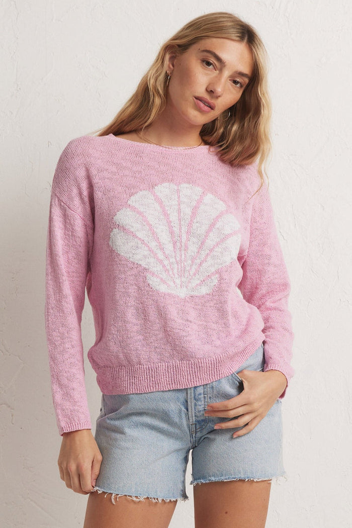 Shell Yeah Sweater Hibiscus