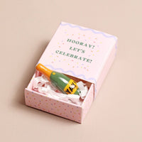 Tiny Matchbox Ceramic Token | Champagne