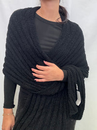 Warm & Cozy Boucle Knit Wrap Scarf