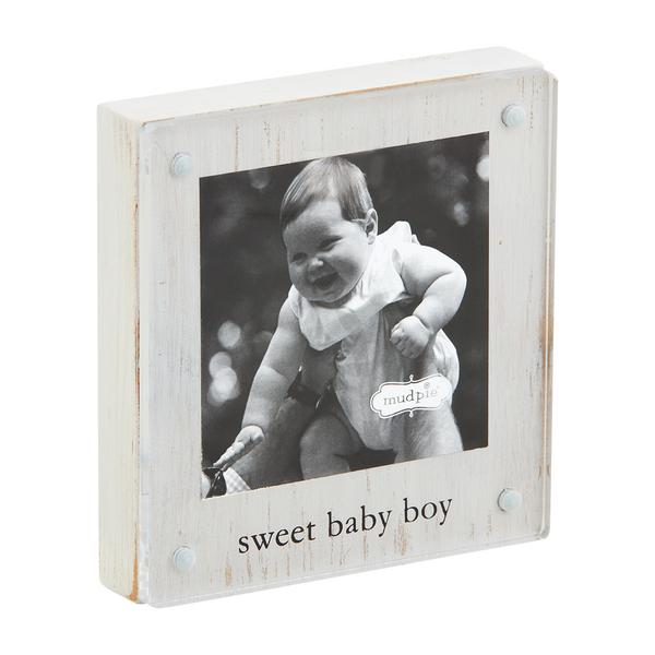 Small Boy Wood Acryic Frame