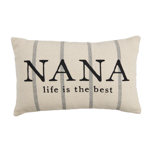 Nana Striped Grandma Pillows