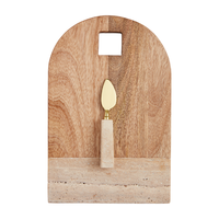 Rounded Tavertine Cheese Board