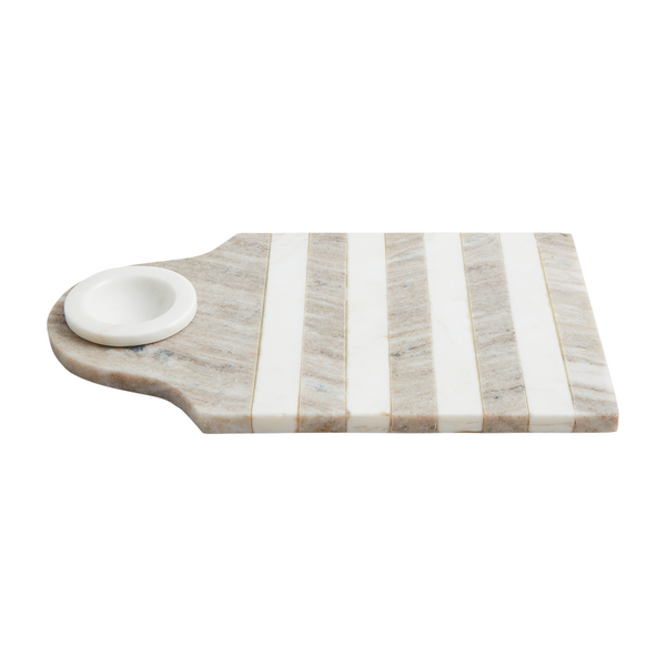 Taupe Striped Dip Cup Board