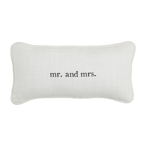 Mr and Mrs Mini Wedding Pillow