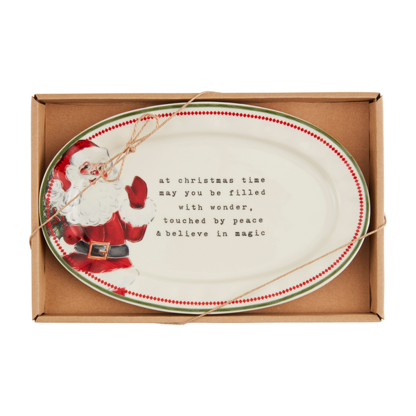 At Christmas Time Sentiment Plate