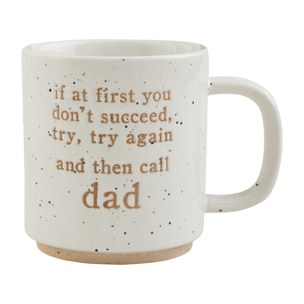 White Funny Dad Mug