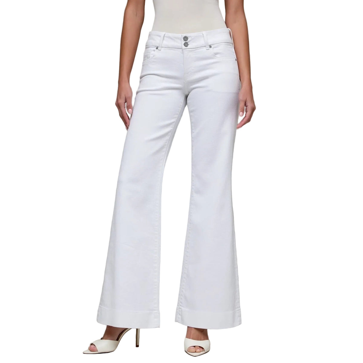 White Low Rise Flare