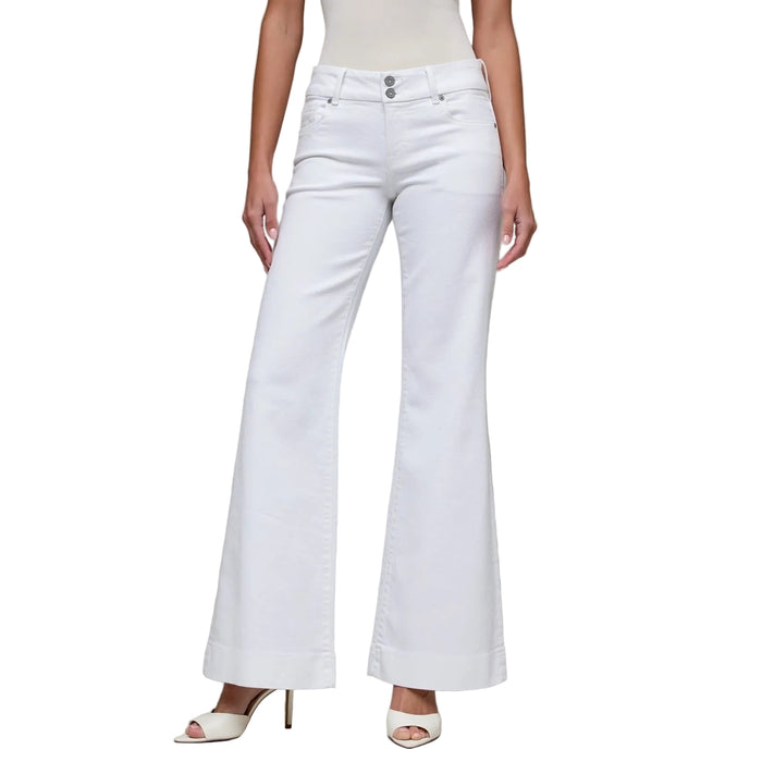White Low Rise Flare
