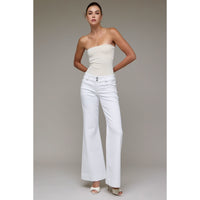 White Low Rise Flare