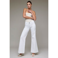 White Low Rise Flare
