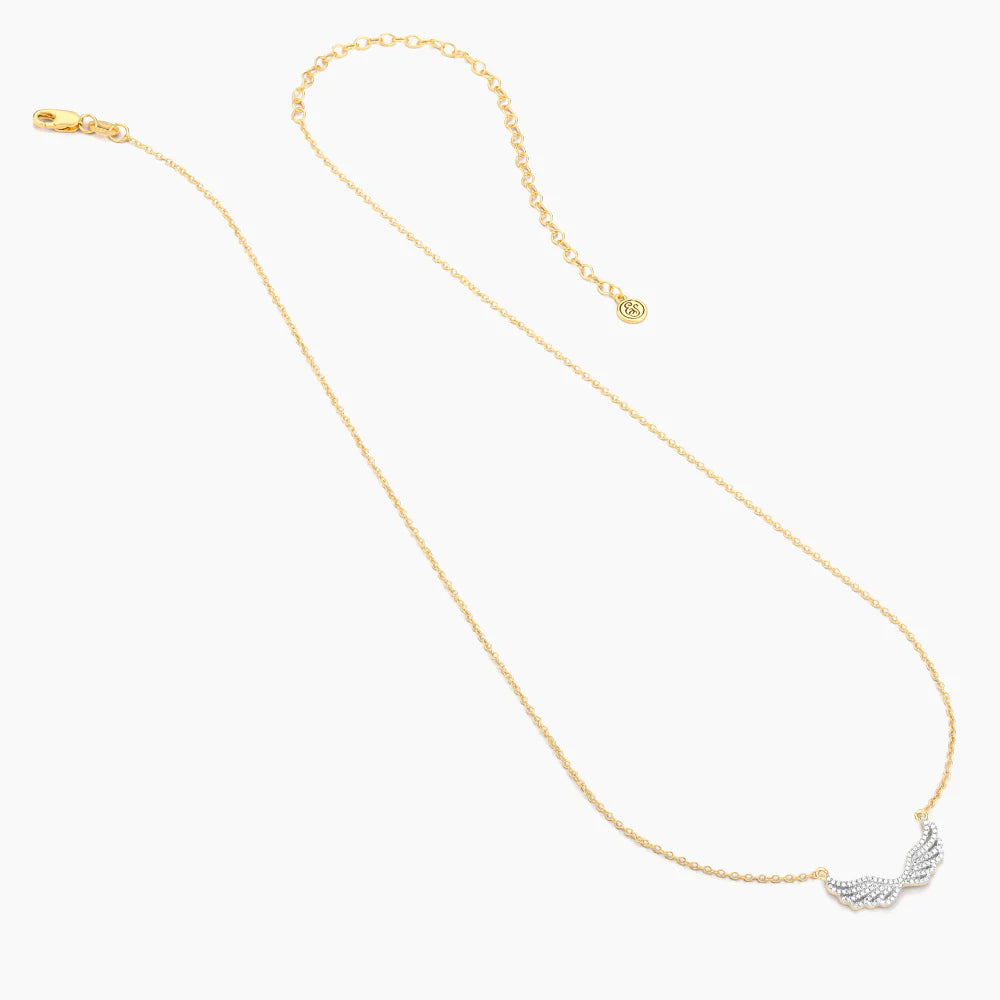 Wing It Gold Pendant Necklace